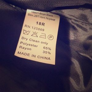 Boys Black 3piece suit